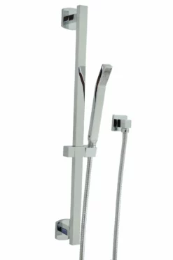 F907-41 - Milan Flexible Hose Shower Kit With Slide Bar & Separate Water Outlet