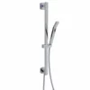 F907-42 - Milan Flexible Hose Shower Kit With Slide Bar & Integrated Water Outlet