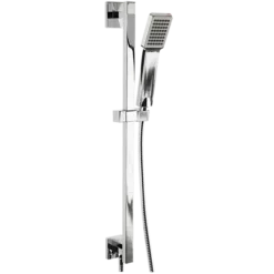 F907-46 - Flexible Hose Shower Kit With Slide Bar Square