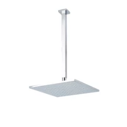 F907-53 - 10" Shower Rainhead Ceiling Mount 14" Arm, Square