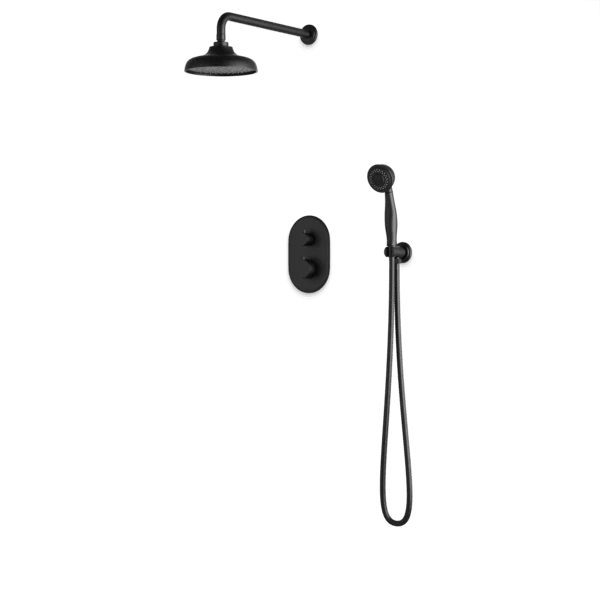 PS140CL - Classic Thermostatic Shower Trim Kit With Wall Mount Shower Head, Hand Held Shower - Image 3