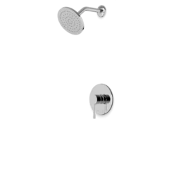 TS151 - Round Pressure Balance Shower Trim Kit With Rain Head