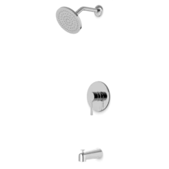 TS152 - Round Pressure Balance Tub / Shower Trim Kit With Rain Head