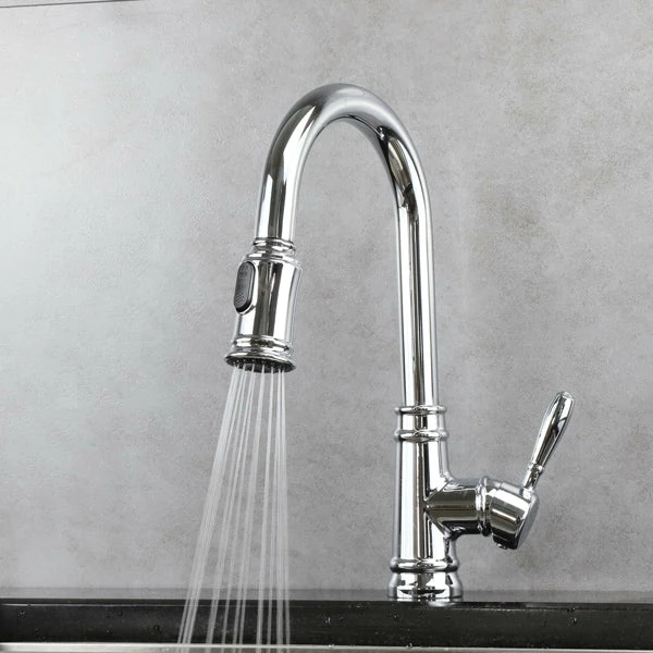 F100140 - Trova Classic Kitchen Faucet With Pulldown Spray - Image 3