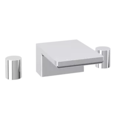 F302-3 - Otella Square & Round 3-Hole Deck Mounted Tub Filler