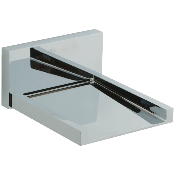 F202ALT-1 - Quarto Square Open Spout Wall Mounted Waterfall Tub Filler
